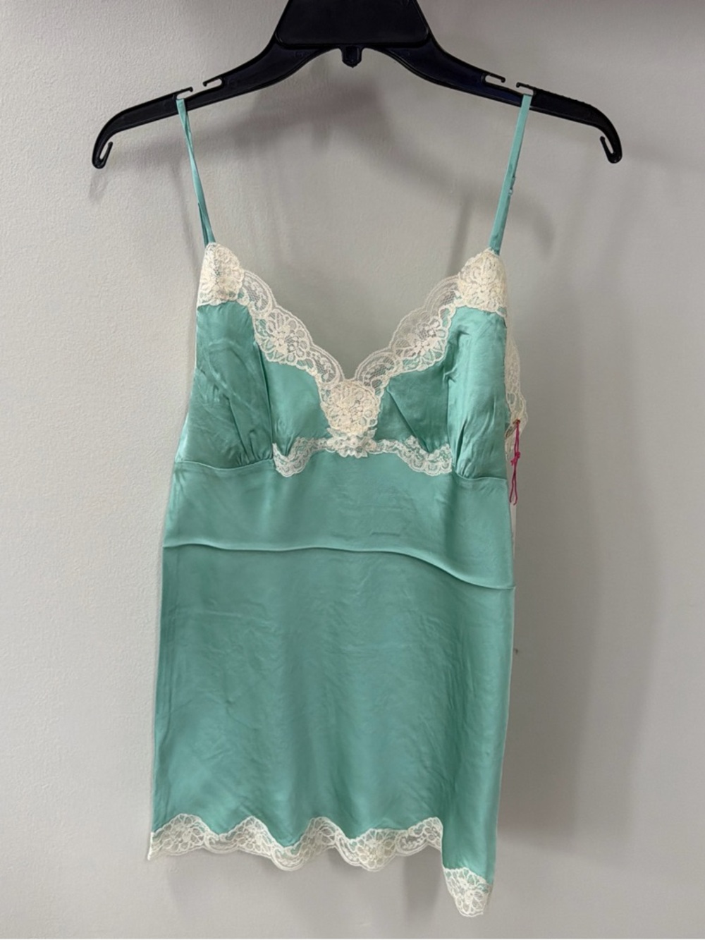Gold Hawk 100% Silk Lace-Trim Tunic Length Tank - Picture 2 of 5